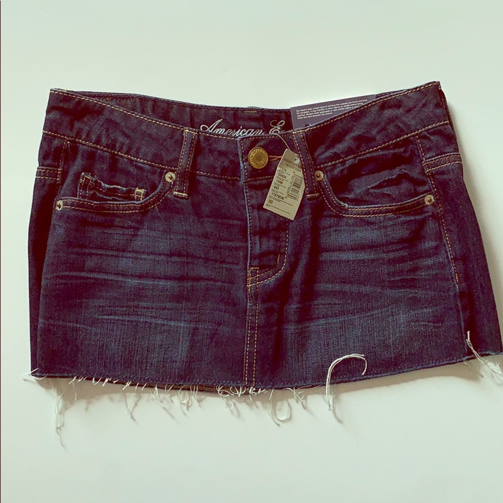 American 🦅 Eagle Denim Short Skirt, Low-Rise, NWT